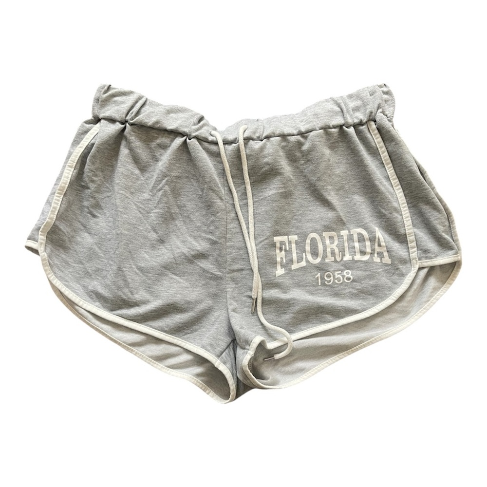 Light grey and White Shorts